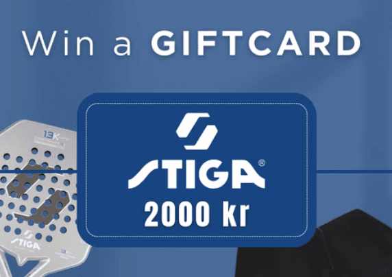 Vinn et gavekort på 2 000 kr hos STIGA Sports