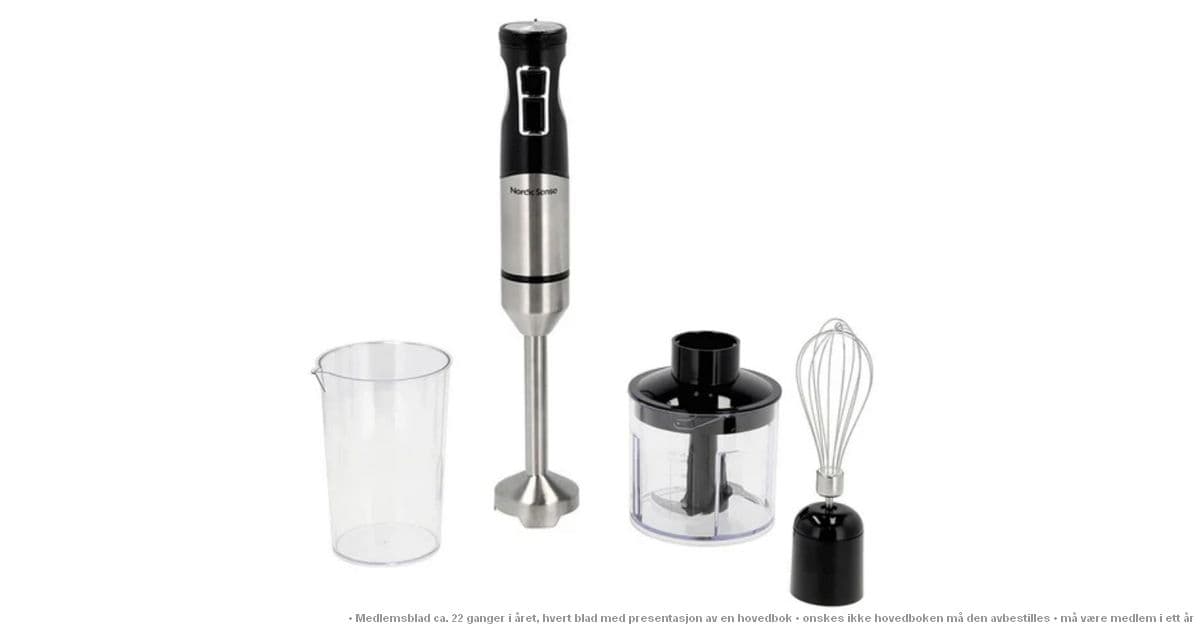 Få stavmiksersett og tre valgfrie bøker i velkomstgave