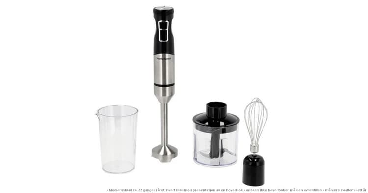 Få stavmiksersett og tre valgfrie bøker i velkomstgave