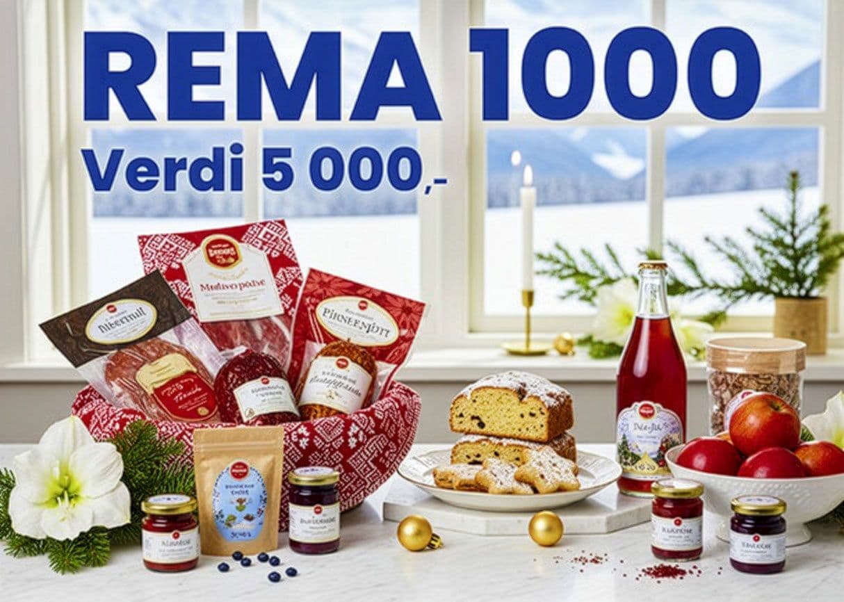 Vinn REMA 1000-gavekort på 5000 kroner