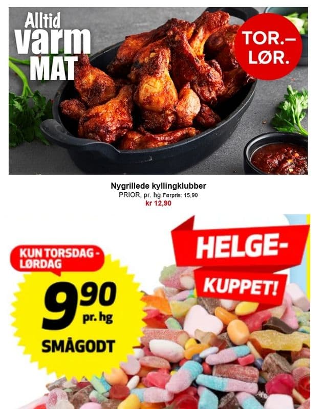 11.03: Disse helgetilbudene bør du huske på når du skal handle