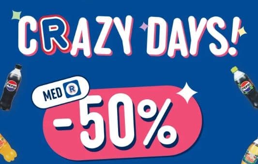 Rema 1000: -50% på småbrus fra Coca-Cola med Rema-appen (Coca-Cola, Fanta, Sprite, Urge)