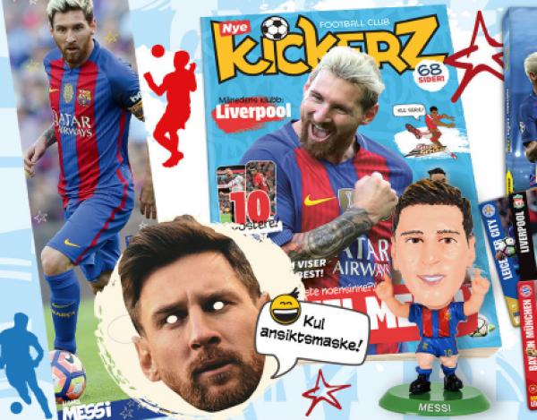 Få stor Messi-pakke i velkomstgave fra Kickerz