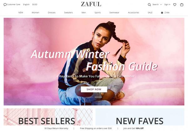 Zaful.com - få rabattkoder til kjøp av klær til ungdom, dame og herre