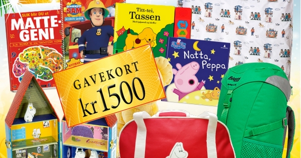 Få gavekort på 1500 kroner i Barnas Egen Bokverden