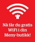 Gratis trådløst nett i alle Meny-butikker