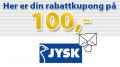 Få kr 100 i gavekort fra Jysk