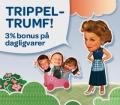 Trippeltrumf torsdag 2. juni - spar penger på mathandelen