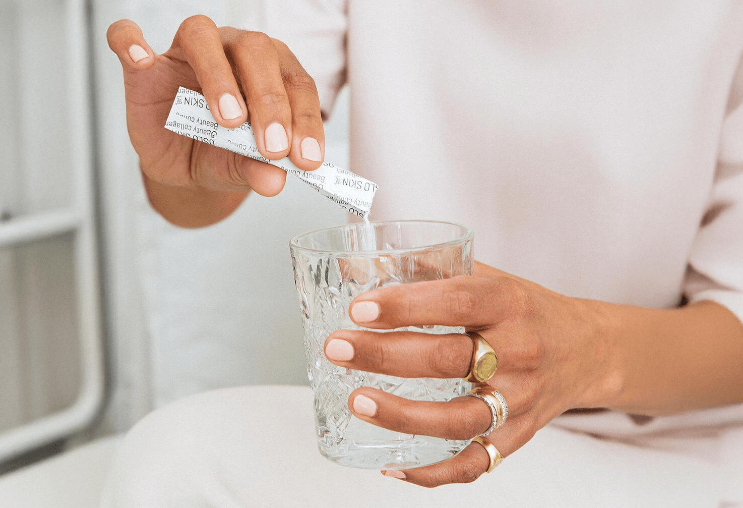 Prøvepakke på drikkbart kollagenpulver - mot rynker