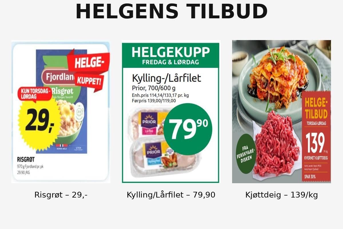 26.02: Disse helgetilbudene bør du huske på når du skal handle