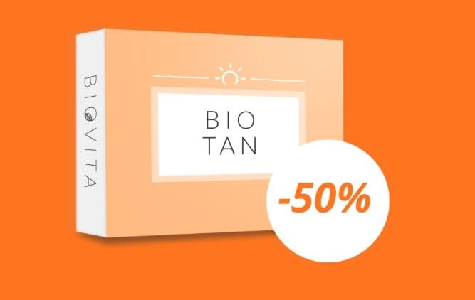 Prøv Biotan Betakaroten i 30 dager til halv pris