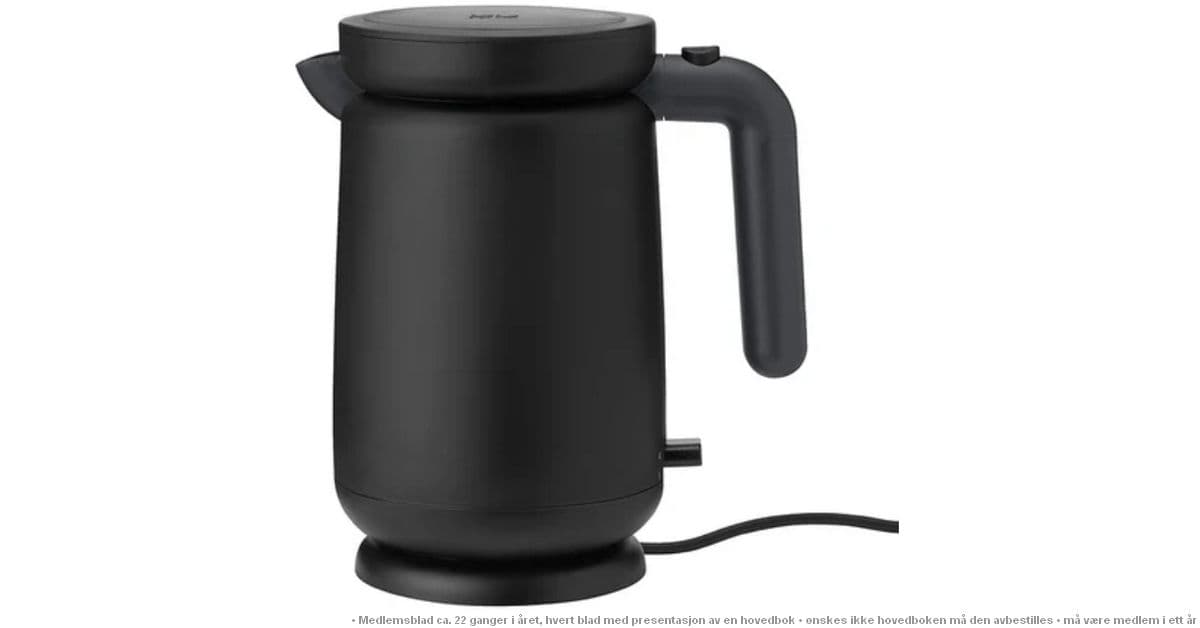 Få Stelton vannkoker og tre valgfrie bøker i velkomstgave