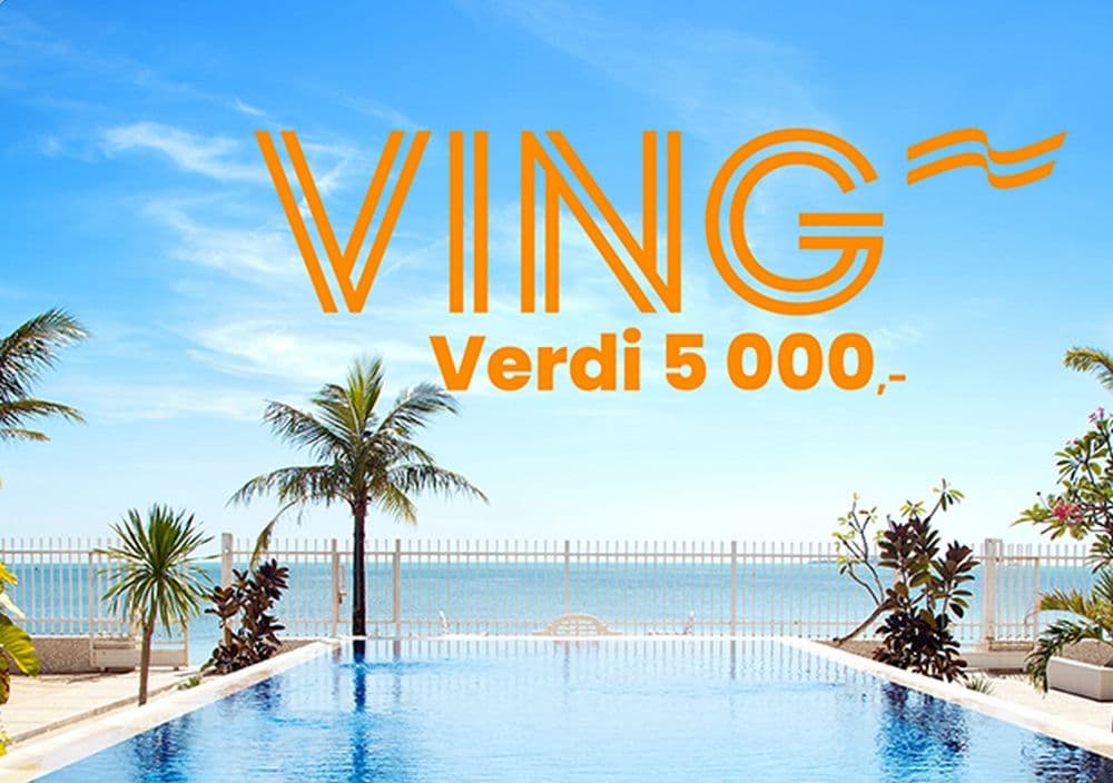 Vinn Ving-reisegavekort verdt 5000 kroner og ett års gratis mobilabonnement fra OneCall
