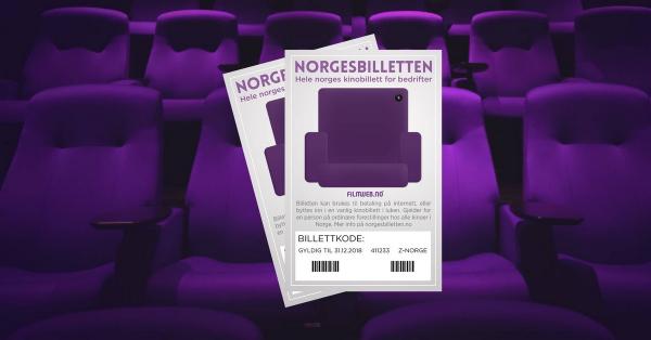 Få helt gratis kinobillett - Norgesbilletten