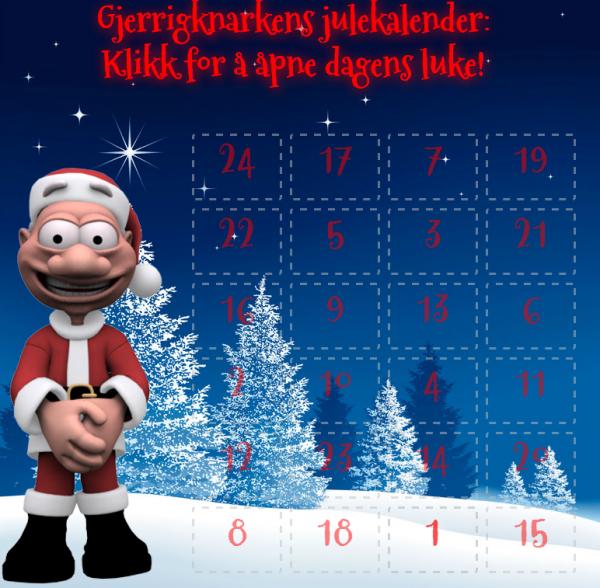 Gjerrigknarkens store julekalenderoversikt for 2018